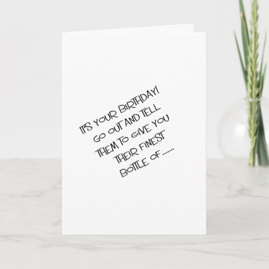 Grappige gelukkige verjaardagswens kaart (Voorkant)