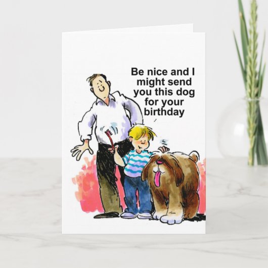 Grappige gelukkige verjaardagswens kaart (Voorkant)