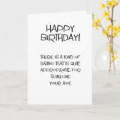 Grappige gelukkige verjaardagswens kaart (Gele Bloem)
