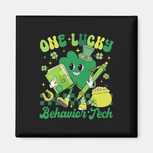 Grappige geluksbehavior Tech St. Patricks Day A Rb Magneet (Voorkant)