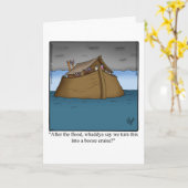 Grappige gelukwenskaart voor een reisje kaart (Gele Bloem)