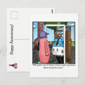 Grappige gelukwunскаарt met verjaardags humor briefkaart (Voorkant / Achterkant)