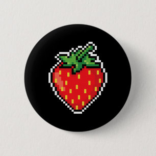 Grappige gemakkelijke Halloween kostuum Pixel Stra Ronde Button 5,7 Cm