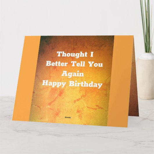 Grappige gemarmerde gouden Kaart (Achterkant)