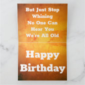 Grappige gemarmerde gouden Kaart (Binnen)