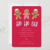 Grappige Gemberkoek Man Feestdagenkaart (Voorkant)