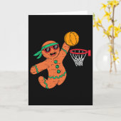 Grappige Gemberkoek Skelet Kerstmis Xmas Heren Jon Kaart (Gele Bloem)