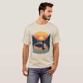 Grappige Gemeenschappelijke Loon - Minnesota Vogel T-shirt (Voorkant volledig)
