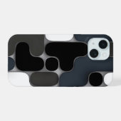 Grappige gemengde vormen iPhone 15 case (Achterkant horizontaal)