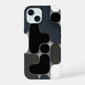 Grappige gemengde vormen iPhone 15 case