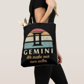 Grappige Gemini Zodiac Regels Tote Bag (Dichtbij)