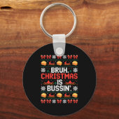 Grappige Gen Alpha Gen Z-slang Grappige kersttrui Sleutelhanger (Voorkant)