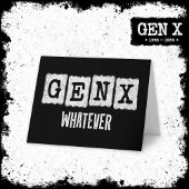 Grappige Gen X Generation X Gen Xer Gen X Wat dan Kaart