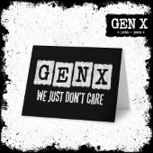 Grappige Gen X Generation X Gen Xer maakt het gewo Kaart