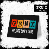 Grappige Gen X Generation X Gen Xer maakt het gewo Kaart