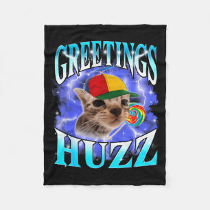 Grappige Gen Z Gen Alpha Bijnamen Kat Meme Groeten Fleece Deken