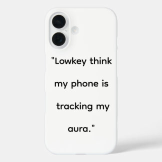 Grappige Gen Z-humor iPhone-hoesje | Lowkey denk d iPhone 16 Hoesje