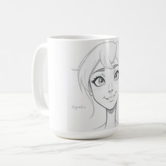 Grappige Gen Z Social Media Quote Coffee Mok (Voorkant links)