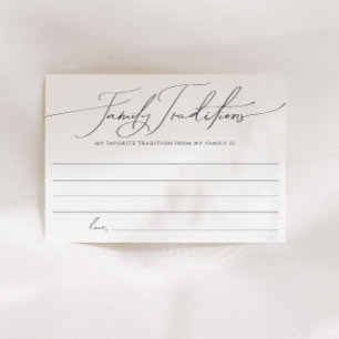 Grappige genderneutrale familietradities Kaart