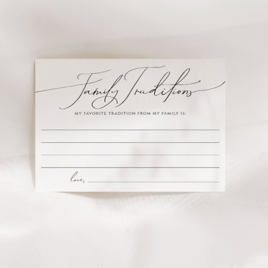 Grappige genderneutrale familietradities Kaart