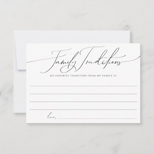 Grappige genderneutrale familietradities Kaart (Voorkant)