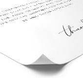 Grappige genderneutrale familietradities tekenen poster (Hoek)