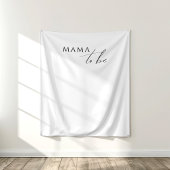 Grappige genderneutrale mama als achtergrond wandkleed