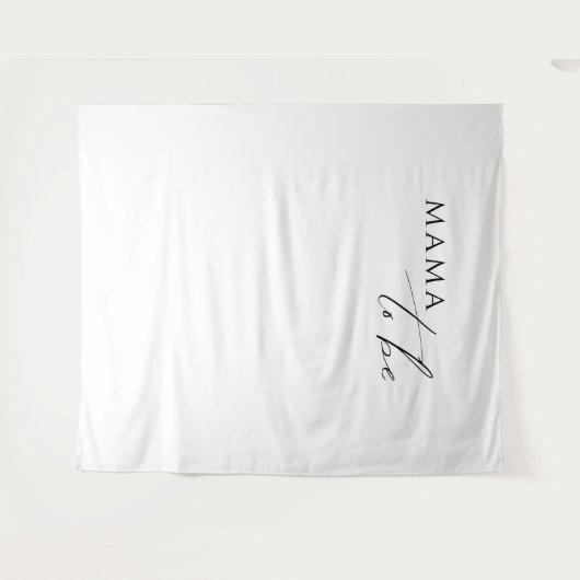 Grappige genderneutrale mama als achtergrond wandkleed (Voorkant (horizontaal))