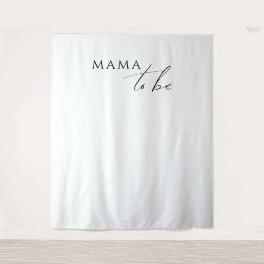 Grappige genderneutrale mama als achtergrond wandkleed (Voorkant)