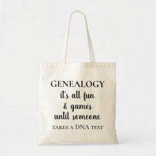 Grappige Genealogie DNA Test Familie Geschiedenis Tote Bag