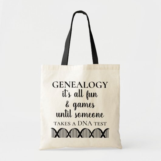 Grappige Genealogie DNA-test Tote Bag (Voorkant)