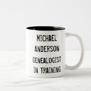 Grappige Genealogie Voorouder Op Maat Gepersonalis Tweekleurige Koffiemok