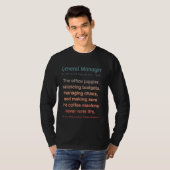 Grappige General Manager T-shirt (Voorkant volledig)