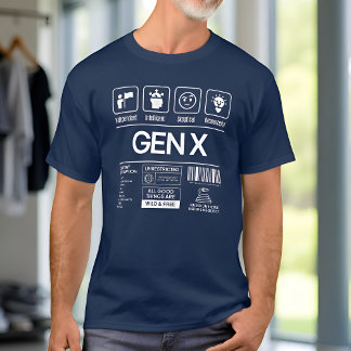 Grappige Generatie X Kenmerken Mannen T-shirt