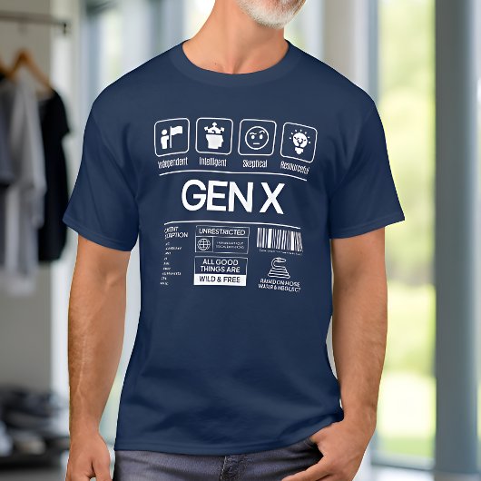 Grappige Generatie X Kenmerken Mannen T-shirt