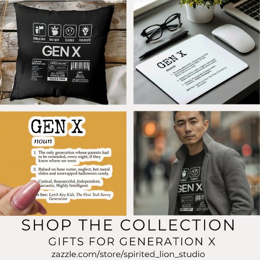 Grappige Generation X beschrijvende eigenschappen T-shirt