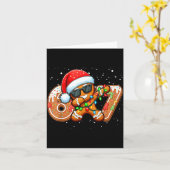 Grappige Gengembrebrood Zes Zeven 67 IJsdrup Kerst Kaart (Gele Bloem)