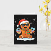 Grappige Gengembrede Zes Zeven 67 Ijs Drip Kerstmi Kaart (Gele Bloem)