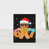 Grappige Gengembrede Zes Zeven 67 Ijs Drip Kerstmi Kaart (Voorkant)