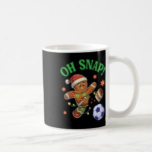 Grappige Gengerebrood Voetbal Kerst Koekje Oh Snap Koffiemok