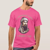 Grappige Genghis Khan grap en Mongoolse geschieden T-shirt (Voorkant)