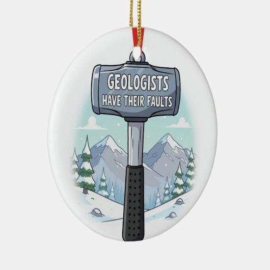 Grappige geoloog keramisch ornament (Rechts)