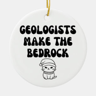 Grappige geoloog keramisch ornament