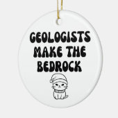 Grappige geoloog keramisch ornament (Links)