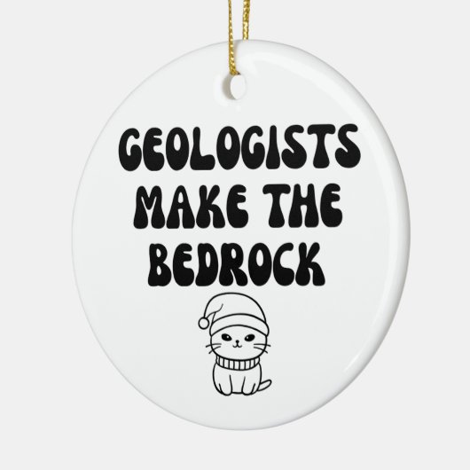 Grappige geoloog keramisch ornament (Links)