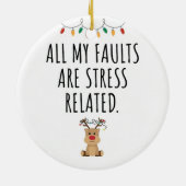 Grappige geoloog keramisch ornament (Achterkant)