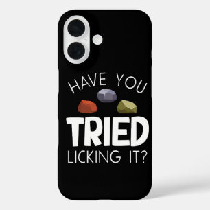 Grappige geoloog Lapidair gesteenteverzamelaar Roc iPhone 16 Hoesje