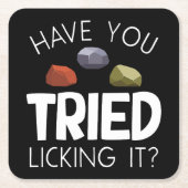 Grappige geoloog Lapidary Rock Collector Rockhound Kartonnen Onderzetters (Voorkant)