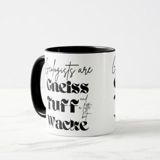 Grappige geoloog mok (Voorkant links)