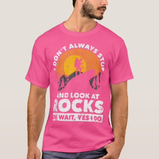 Grappige Geoloog Mountain Hiking Paleontologist Ge T-shirt